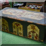 F41. Antique painted chest. 